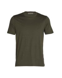 T-shirt degli uomini realizzati con il 100% Merino lana Icebreaker Tech Lite II