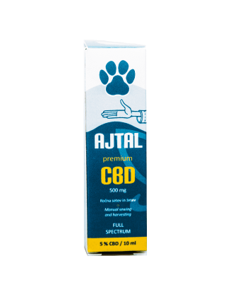 CBD scende Premium 5% per animali domestici 10 ml