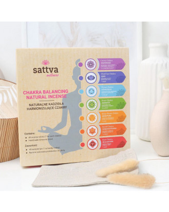 Chakra set di bastoncini di incenso (49 bastoncini + base)