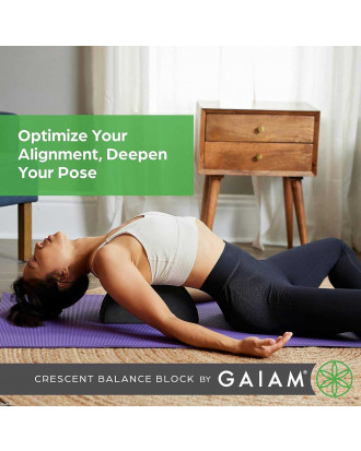Gaiam Crescent Yoga Block, mezzaluna