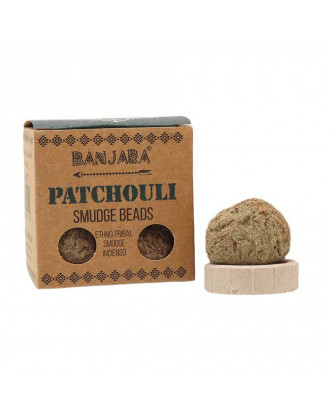Incenso, perle di patchouli (5 pezzi e base)