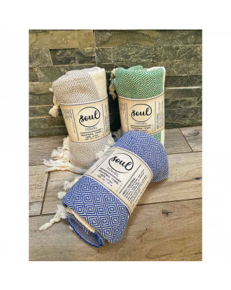 Asciugamano turco, coperta Peshtemal Vintage 100 x 180 cm