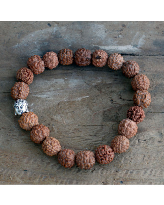 Braccialetto Mala Rudraksha Buddha, Yoga