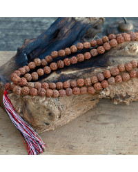 Mala Rudraksha Buddha, gioielli yogici - Collana Mala Rudraksha