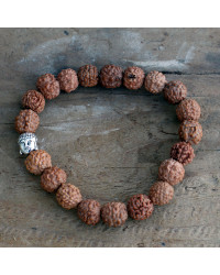 Braccialetto Mala Rudraksha Buddha, Yoga