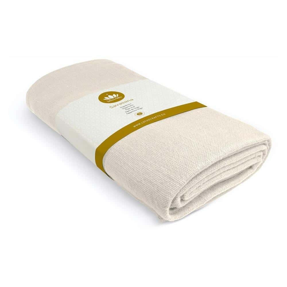 Coperta yoga Bodhi Shavasana in cotone 150 x 200 cm - Bordeaux