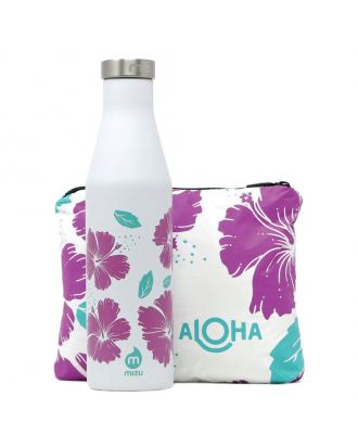 Set da viaggio Aloha Mizu, bottiglia termica e borsa