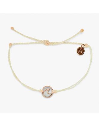 Pura Vida braccialetto Opaque Resin Wave Rose Gold