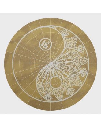 Okrogla joga blazina Manduka eQua eKo 3mm round (150cm) - zlata