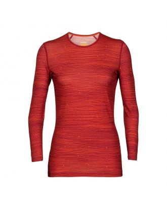 T-shirt di lana Merino da donna Oasis 200 Ski Track