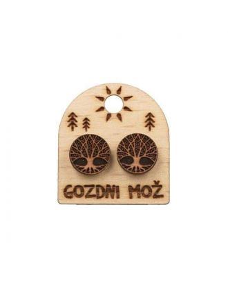 Orecchini in legno Tree of Life 2