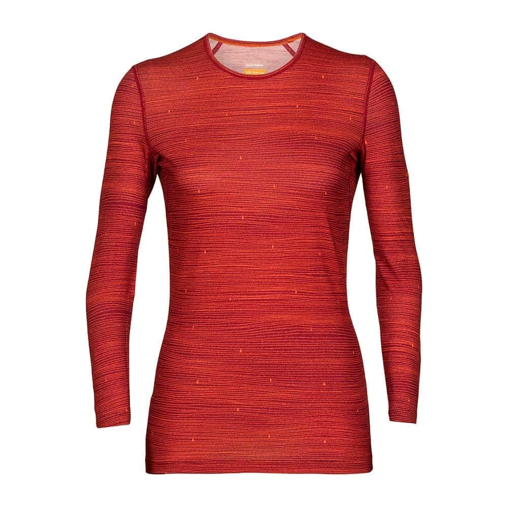 T-shirt di lana Merino da donna Oasis 200 Ski Track