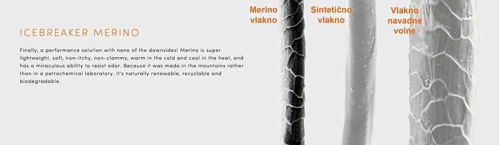 Confronto delle fibre di lana merino
